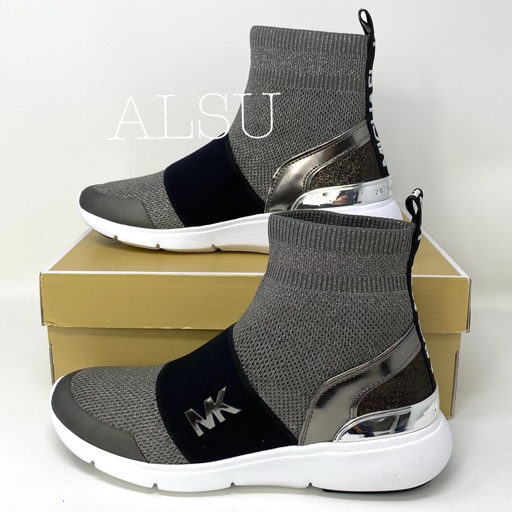 Michael Kors Sterling Bootie Textile Gunmetal Wmns - Picture 4 of 9